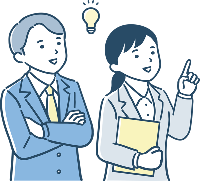 説明する人たち