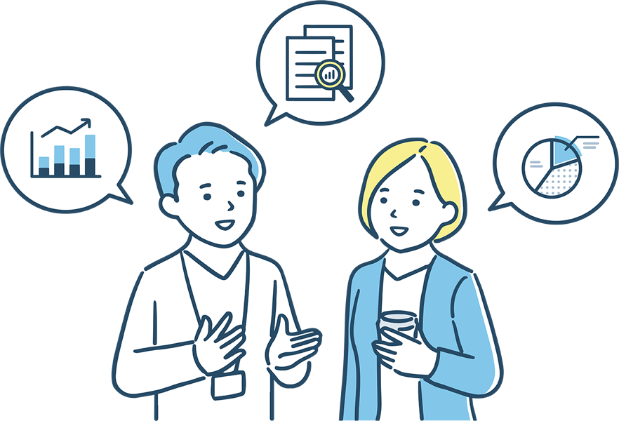 データを分析する人